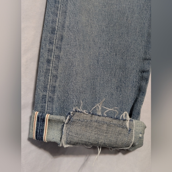 NWT Levis 501 Original Transitional Straight Leg Destructed Selvedge Jeans 32x31 - Picture 11 of 16
